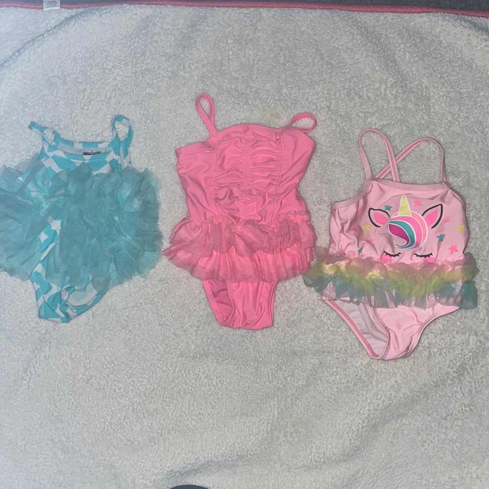 0-9 month tutu bathing suits bundle